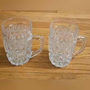 NWOT Bohemia Czech Lead Crystal Beer Mugs Set of 2